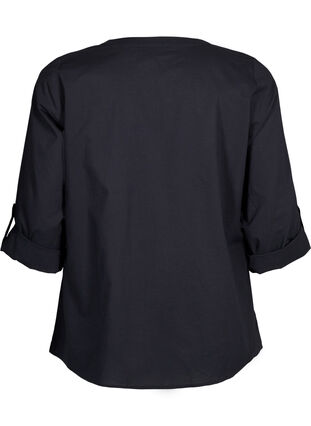 Zizzi FLASH - Shirt met gehaakt detail, Black, Packshot image number 1