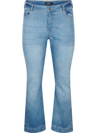 Bootcut jeans met split, Blue Denim