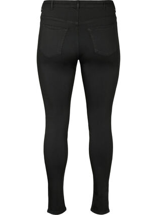 Zizzi Stay black Amy jeans met hoge taille, Black, Packshot image number 1