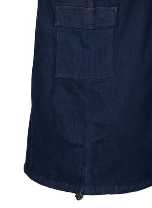 Zizzi Denim maxi-rok, Dark Blue Denim, Packshot image number 2