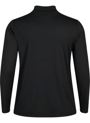 Zizzi FLASH - Blouse met lange mouwen en col, Black, Packshot image number 1