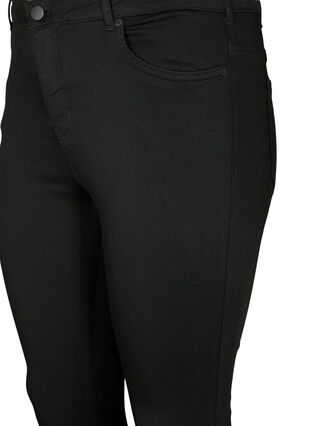Zizzi Stay black Amy jeans met hoge taille, Black, Packshot image number 2
