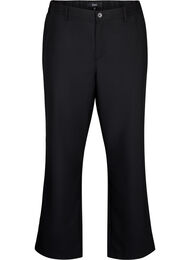 Rechte broek met hoge taille, Black