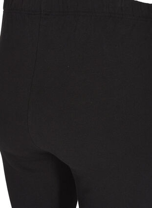 Zizzi Katoenen legging met voering, Black, Packshot image number 2