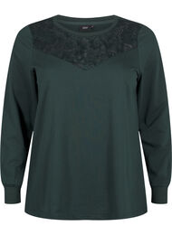 Sweatshirt met kanten details, Scarab