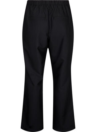 Zizzi Rechte broek met hoge taille, Black, Packshot image number 1