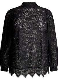 Best price - Kanten blouse met strikdetail