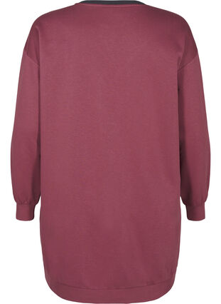 Zizzi Lang sweatshirt met colourblock, Rose B. Color Block, Packshot image number 1