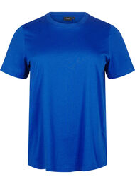 Basic katoenen T-shirt met ronde hals, Sodalite Blue