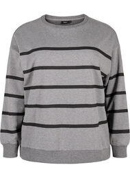 Sweatshirt met ronde hals, MGM w. Black Stripe