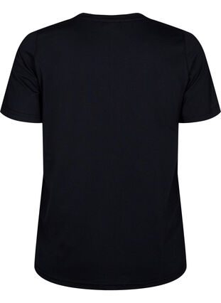 Zizzi FLASH - T-shirt met motief, Black Silver Heart, Packshot image number 1