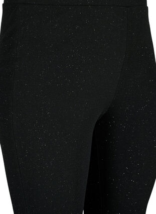 Zizzi Glitterbroek met bootcut, Black, Packshot image number 2