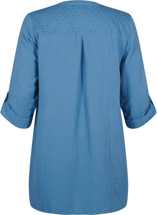 Zizzi Katoenen tuniek met broderie anglaise, Riverside, Packshot image number 1