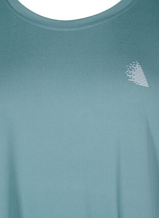 Zizzi Sport T-shirt met korte mouwen, North Atlantic, Packshot image number 2