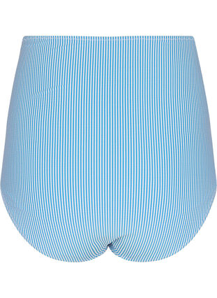 Zizzi Gestreept bikinibroekje met extra hoge taille, BlueWhite Stripe AOP, Packshot image number 1