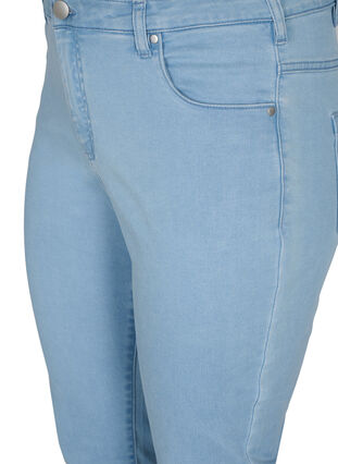 Zizzi Slim fit Emily jeans met normale taille, Ex Lt Blue, Packshot image number 2