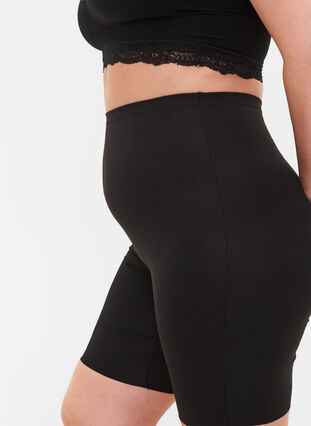 Zizzi Light shapewear shorts met hoge taille, Black, Model image number 2