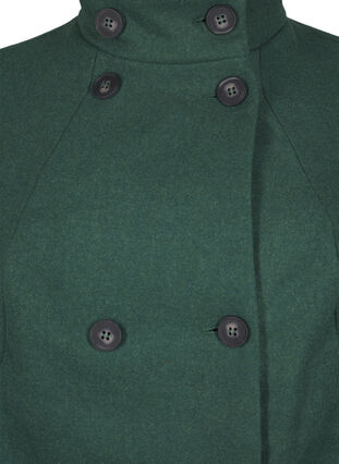 Zizzi Korte trenchcoat met A-lijn, Trekking Green Mel., Packshot image number 2