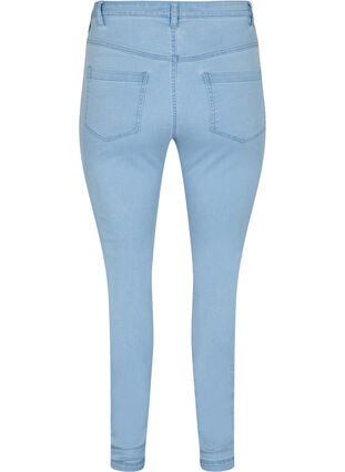 Zizzi Super slim Amy jeans met hoge taille, Ex Lt Blue, Packshot image number 1