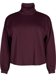 Blouse met turtleneck in modalmix, Fig