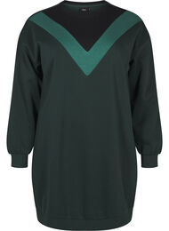 Lang sweatshirt met colourblock, Scarab Color Block