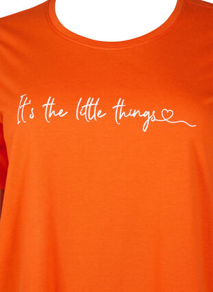 Zizzi FLASH - T-shirt met motief, Orange.com, Packshot image number 2