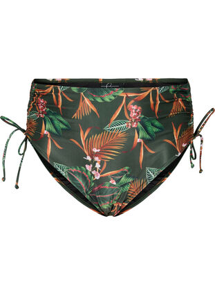 Zizzi Druk bikini bodems met een hoge taille, Boheme Palm Aop , Packshot image number 0