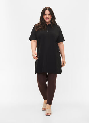 Zizzi Basic legging in viscose, Coffee Bean, Model image number 0