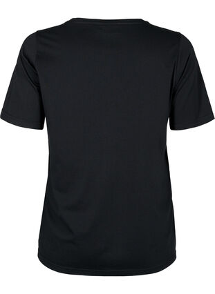 Zizzi FLASH - T-shirt met motief, Black Be Kind, Packshot image number 1