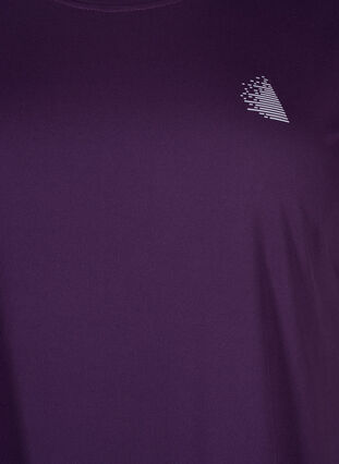 Zizzi Trainings T-shirt met korte mouwen, Purple Pennant, Packshot image number 2