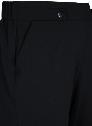 Zizzi 7/8 broek met losse pasvorm, Black, Packshot image number 2
