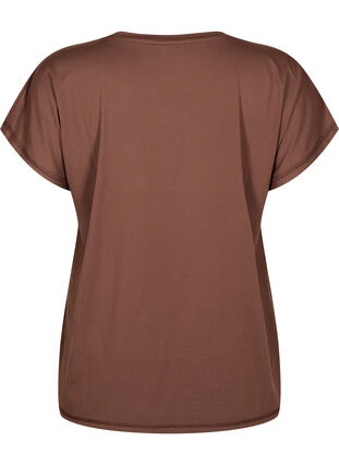 Zizzi Sport T-shirt met korte mouwen, Chocolate Martini, Packshot image number 1