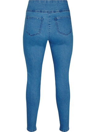 Zizzi Stretchy jeggings met hoge taille, Light Blue, Packshot image number 1