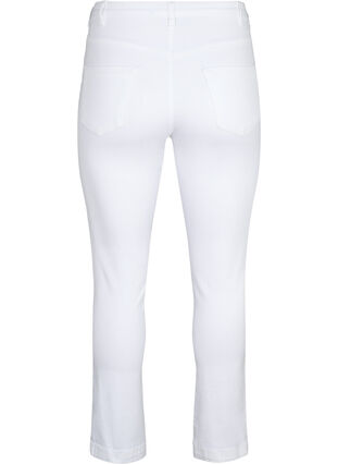 Zizzi Slim fit Emily jeans met normale taille, White, Packshot image number 1