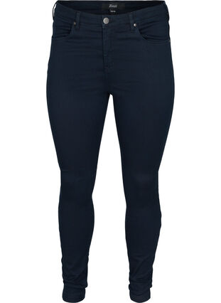 Zizzi Super slim Amy jeans met hoge taille, Unwashed, Packshot image number 0