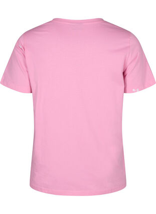 Zizzi T-shirt van biologisch katoen met strikjes, Roseb. W. Bow Emb., Packshot image number 1