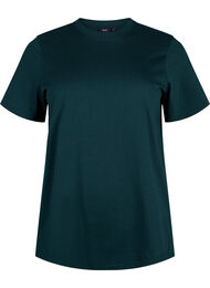 Basic katoenen T-shirt met ronde hals, Scarab