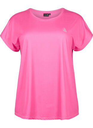 Zizzi Sport T-shirt met korte mouwen, Raspberry Rose, Packshot image number 0