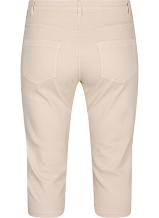 Zizzi Strakke Emily capri broek, Oatmeal, Packshot image number 1