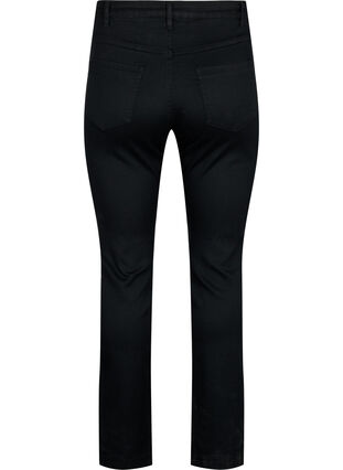 Zizzi Slim fit Emily jeans met normale taille, Black, Packshot image number 1