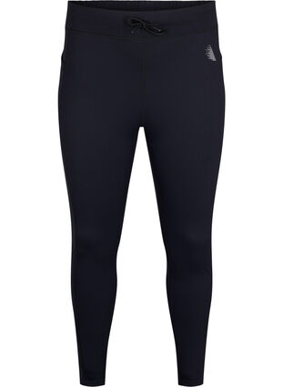 Zizzi 7/8 training panty met zakken, Black, Packshot image number 0