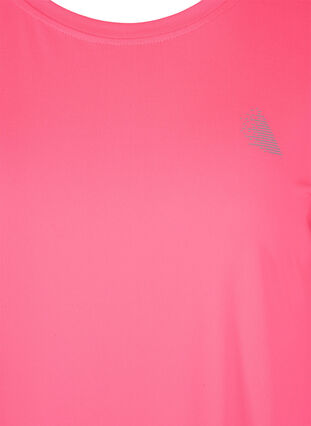 Zizzi Effen sportshirt, Neon pink, Packshot image number 2