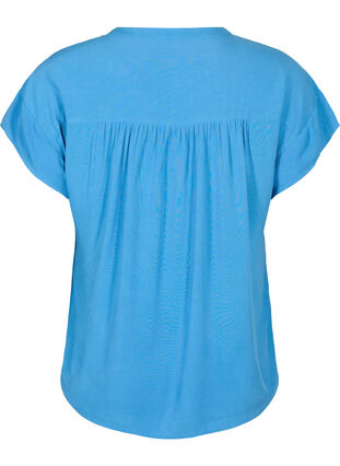 Zizzi Viscose blouse met kanten afwerking, Marina, Packshot image number 1