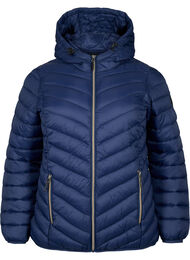 Lichtgewicht jas met capuchon, Navy Blazer