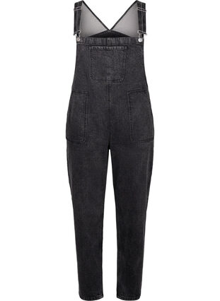 Zizzi Denim overalls, Dark Grey Denim, Packshot image number 0