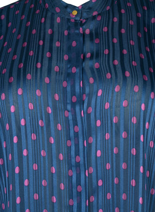 Zizzi Shirtblouse met stippen (GRS), Vintage Indigo Dot, Packshot image number 2