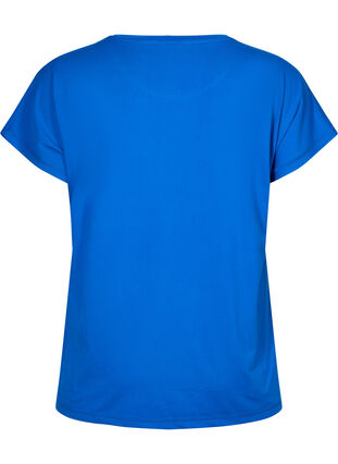 Zizzi Trainings T-shirt met korte mouwen, Lapis Blue, Packshot image number 1
