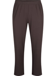 FLASH - Broek met rechte pasvorm, Chocolate Brown