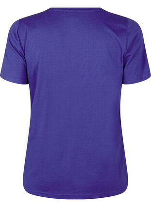 Zizzi FLASH - T-shirt met motief, Royal Blue Miami, Packshot image number 1