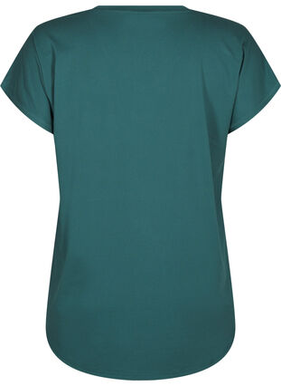 Zizzi T-shirt met V-hals, Bistro Green, Packshot image number 1